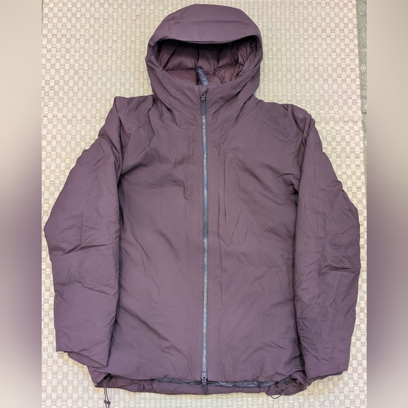 Lululemon Pinnacle Warmth Goose Down Jacket Parka Burgundy Men's Size Small